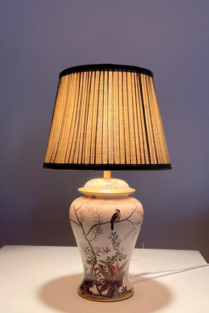 Ceramic Floral Pattern Lamp