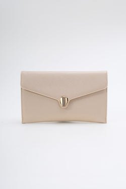 Carraig Donn Front Clasp Clutch Bag in Gold