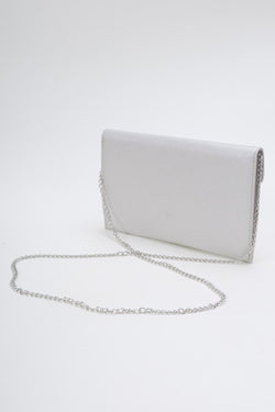 Carraig Donn Front Clasp Clutch Bag in Silver