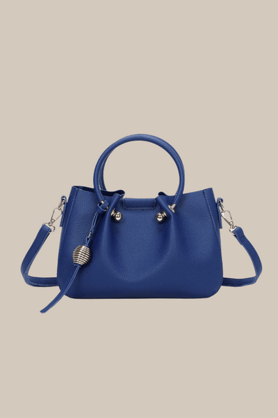 Carraig Donn Gathered Top Bag in Dark Blue