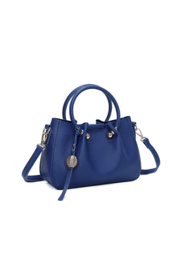 Carraig Donn Gathered Top Bag in Dark Blue