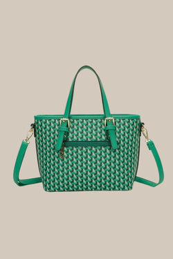 Carraig Donn Geometric Printed Tote in Green