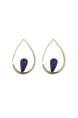 Carraig Donn Gia Lapis Hoops Earrings