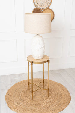 Carraig Donn Gold And Marble Plant Stand