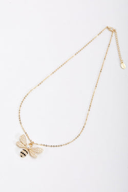 Carraig Donn Gold Bee Diamante Necklace