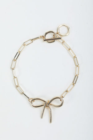 Gold Bow Bracelet