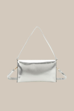 Carraig Donn Gold Clasp Envelop Bag in Silver