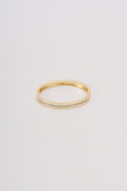 Carraig Donn Gold Diamante Hinge Bangle