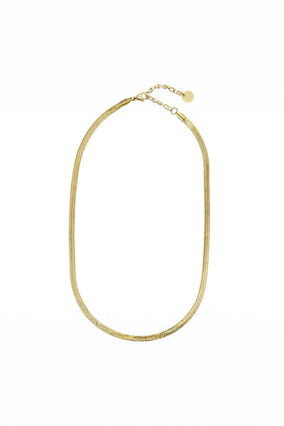 Carraig Donn Gold Flat Snake Chain Necklace