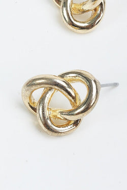 Carraig Donn Gold Knot Earrings