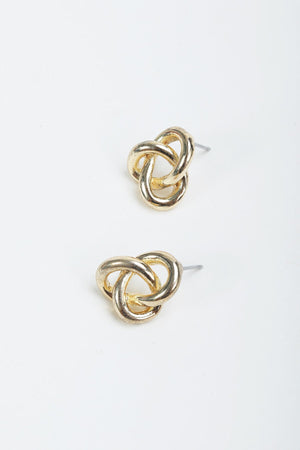 Gold Knot Earrings