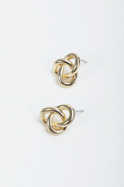 Carraig Donn Gold Knot Earrings