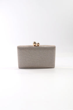 Carraig Donn Gold Lurex Hard Shell Clutch