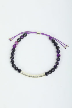 Carraig Donn Gold & Purple Stone Bracelet