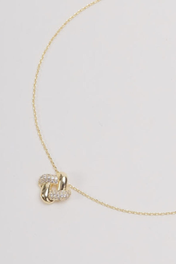 Carraig Donn Gold Square Knot Necklace