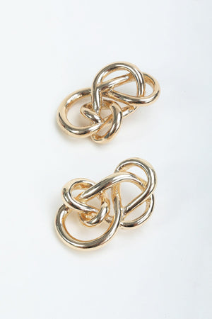 Gold Twisted Earrings