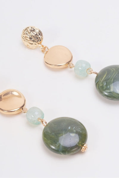 Carraig Donn Green Stone Drop Earrings