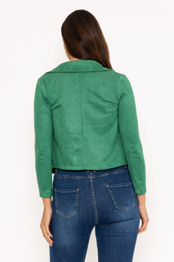 Carraig Donn Green Suede Cover Up Jacket