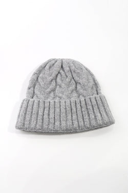 Carraig Donn Grey Cable Knit Beanie