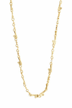 Carraig Donn Hallie Organic Shaped Crystal Gold Plated Necklace