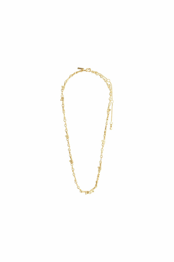 Carraig Donn Hallie Organic Shaped Crystal Gold Plated Necklace