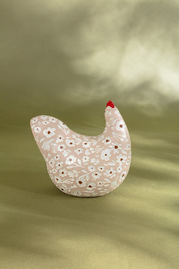 Carraig Donn Hen Floral Ornament