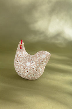 Carraig Donn Hen Floral Ornament