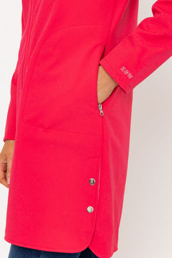 Carraig Donn Hooded Soft Shell Rain Jacket in Pink