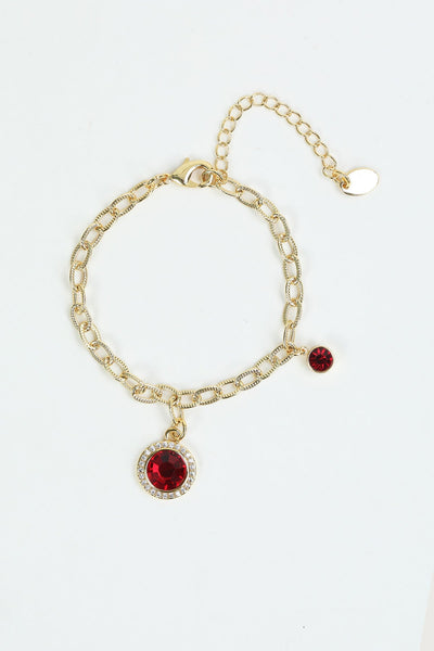 Carraig Donn January Birthstone Charm Bracelet