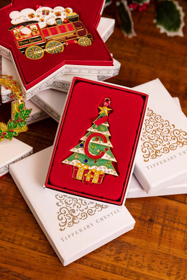 Carraig Donn K Alphabet Robin Christmas Tree Decoration