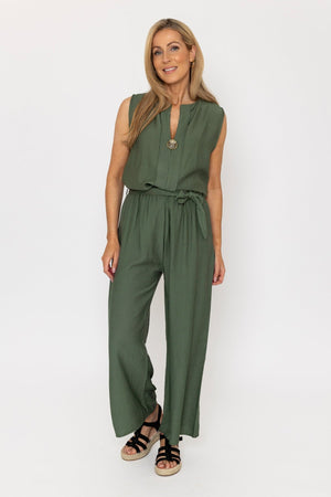 Khaki Belted Trousers