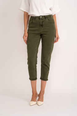 Carraig Donn Khaki High Waisted Mom Jeans