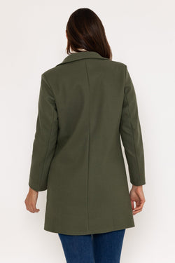 Carraig Donn Khaki One Button Coat