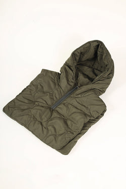 Carraig Donn Khaki Quilted Nylon Hooded Vest