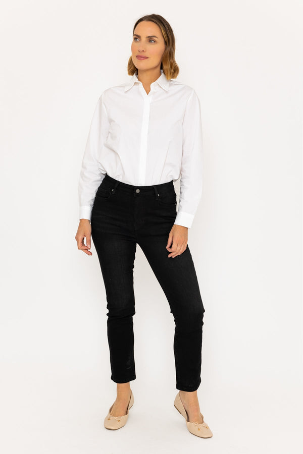 Carraig Donn Lana Straight Leg Jeans in Black