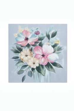 Carraig Donn Large Floral Textured Canvas Wall Art