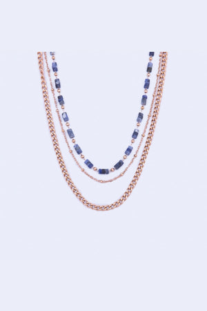 Layered Blue Sodalite Necklace