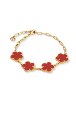 Carraig Donn Le Fleur Collection Red Bracelet