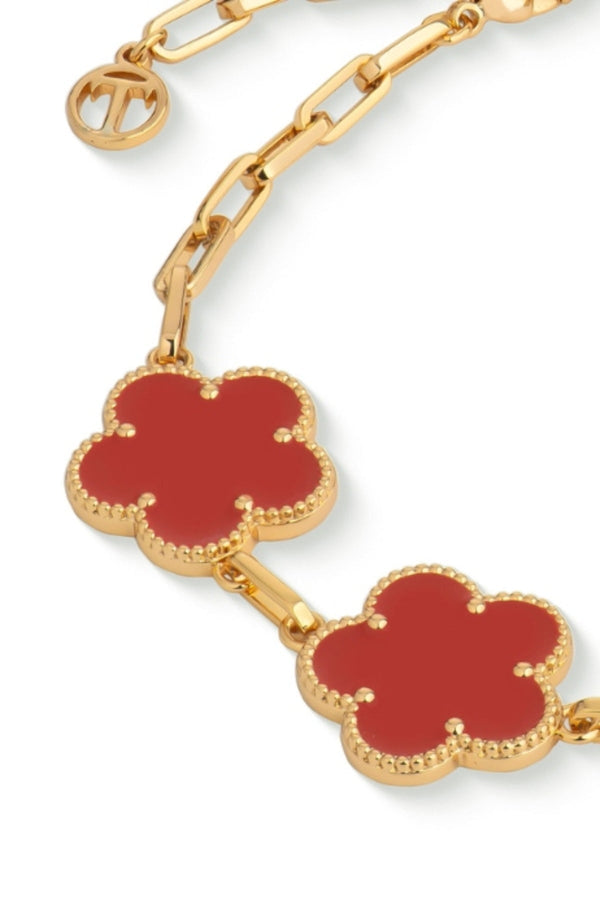 Carraig Donn Le Fleur Collection Red Bracelet