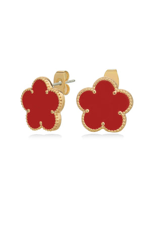 Le Fleur Collection Red Earrings