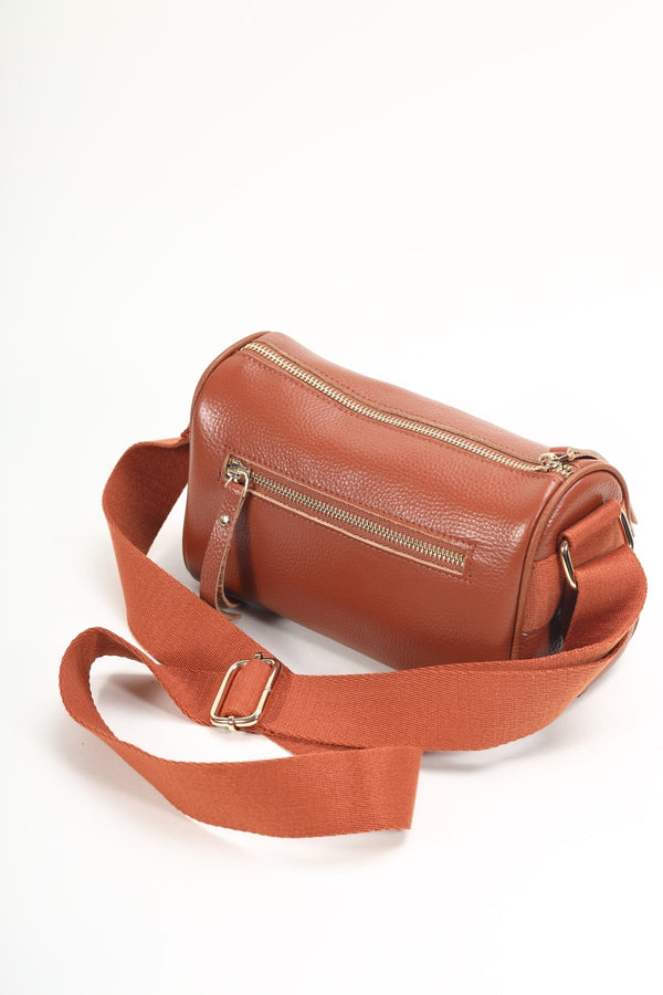 Carraig Donn Leather Crossbody in Tan Brown