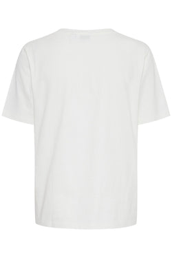 Carraig Donn Lemonade Printed White Cotton T-Shirt