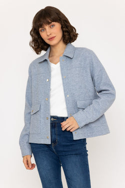 Carraig Donn Light Blue Felted Jacket