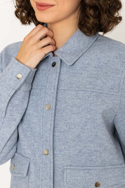 Carraig Donn Light Blue Felted Jacket