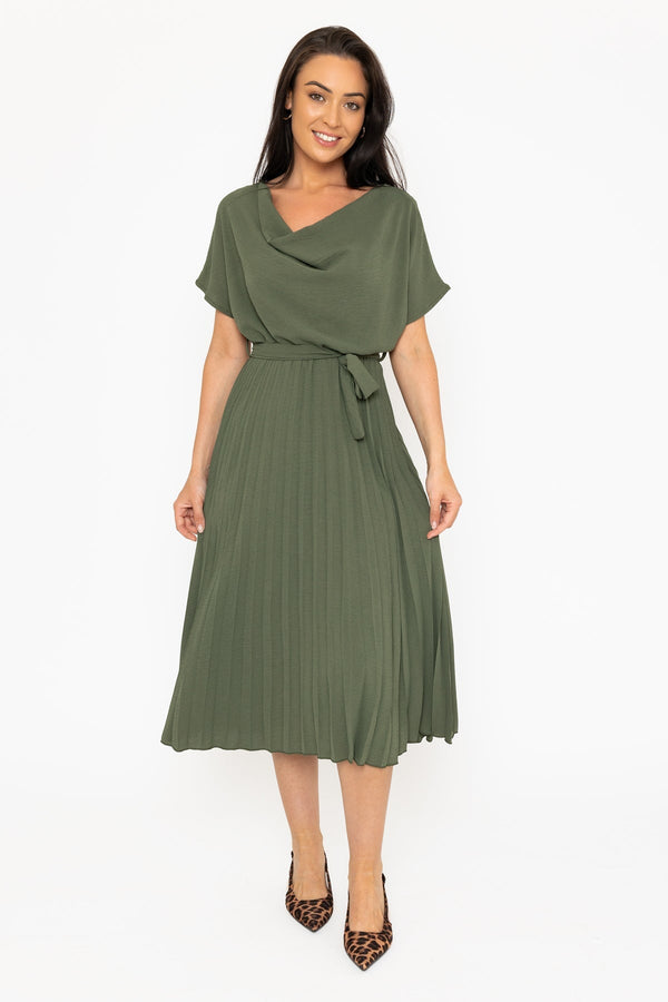 Carraig Donn Linda Khaki Midi Dress