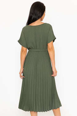 Carraig Donn Linda Khaki Midi Dress