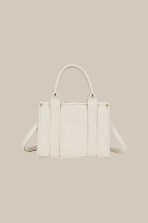 Logo Tote Bag in Beige