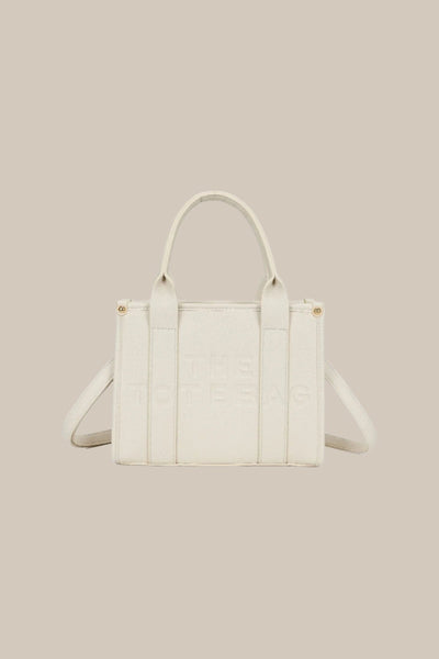 Carraig Donn Logo Tote Bag in Beige