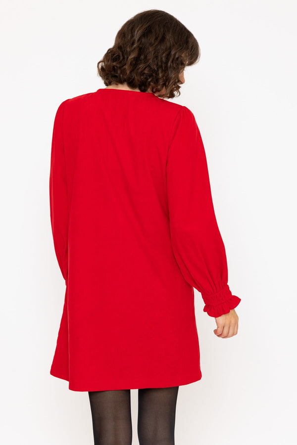 Carraig Donn Long Sleeve Mini Dress in Red