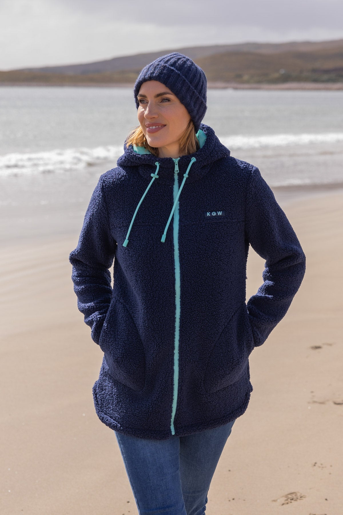 Ladies longline fleece hotsell